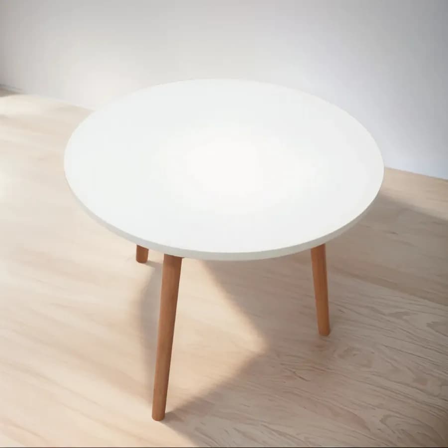 mesa auxiliar bamboo redonda