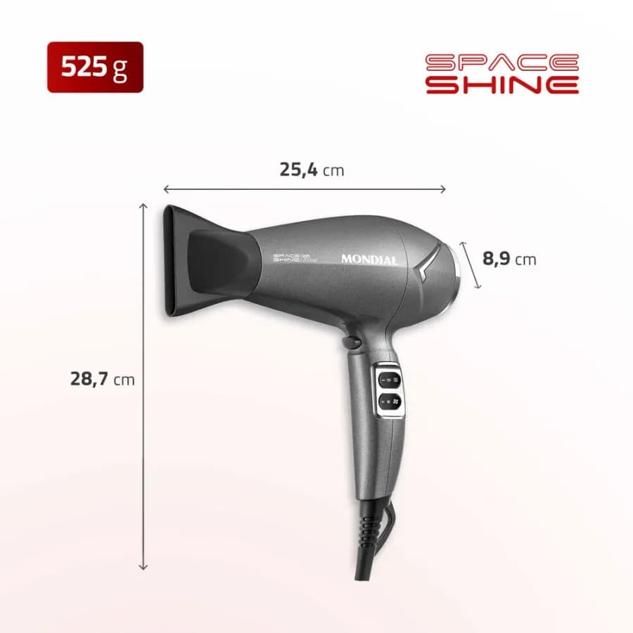 SECADOR DE CABELOS SPACE SHINE5