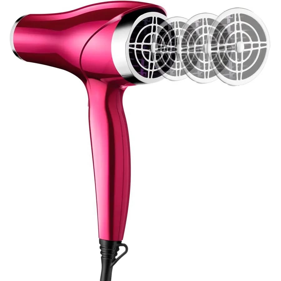 SECADOR DE CABELOS CHROME PINK - 2000W3