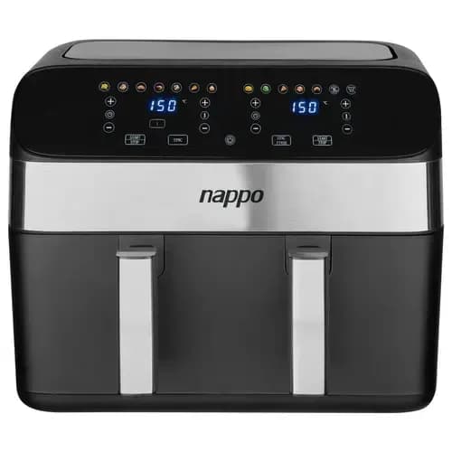 FREIDORA DIGITAL SIN ACEITE NAPPO DOBLE CRISPPRO 9L NEF-238 2