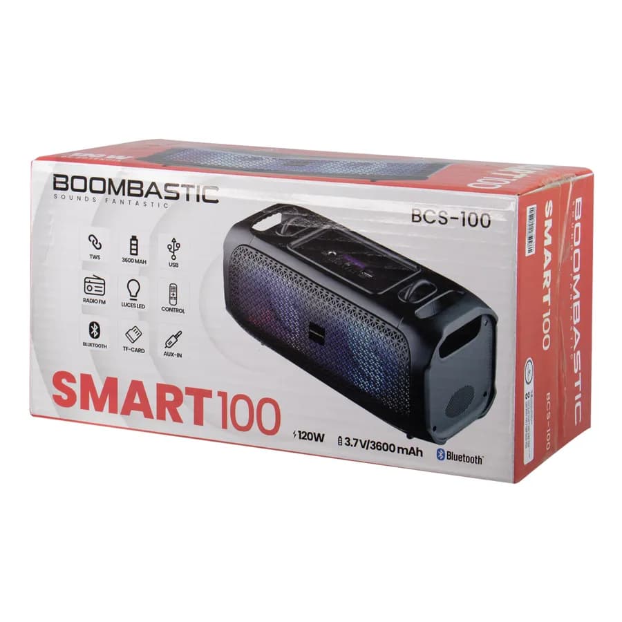 CAJA SONIDO - SMART 100 120W - BLUETOOTH BOOMBASTIC4