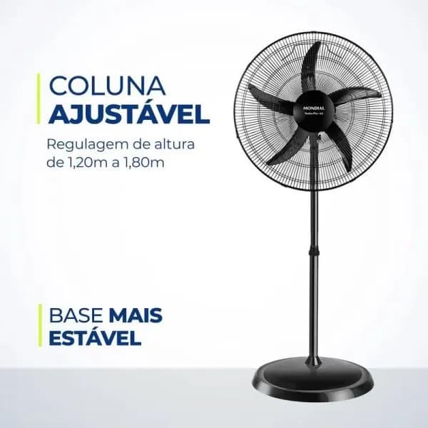 VENTILADOR DE COLUNA - 55CM TURBO PRO LINEA PROFESIONAL5