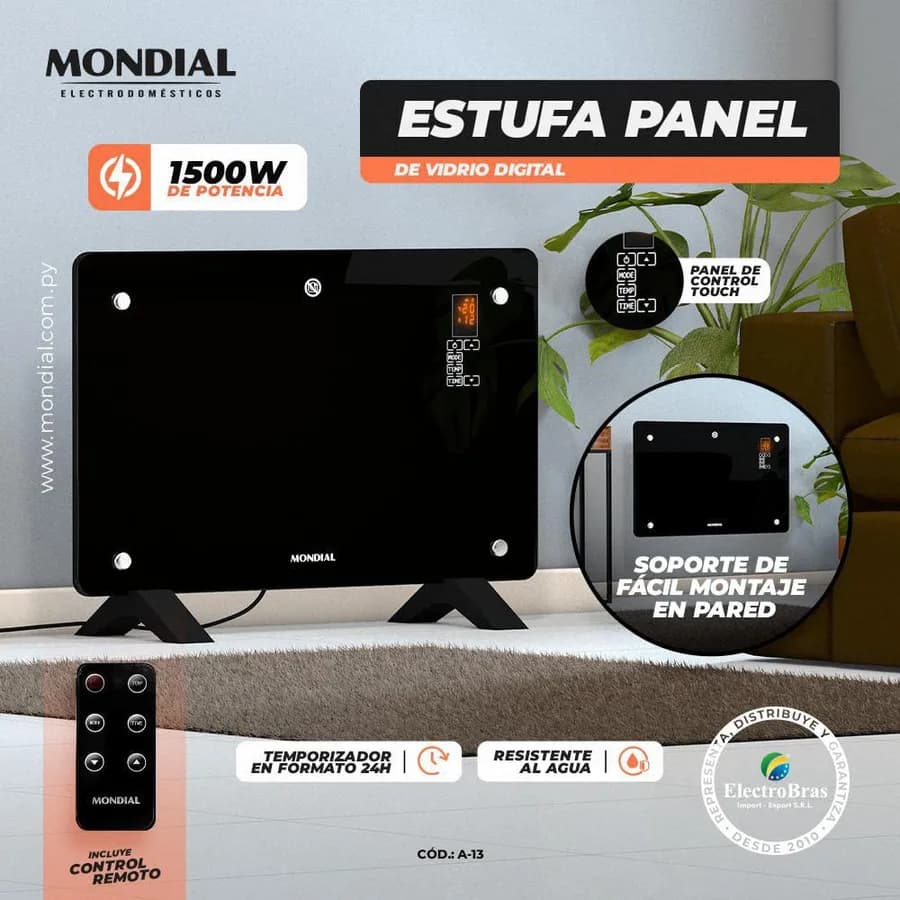 ESTUFA PANEL VIDRIO 1500W - digital3