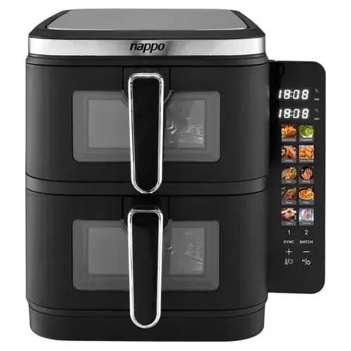 FREIDORA DIGITAL NAPPO SIN ACEITE DOBLE VERTICAL DUAL PRO 11L NEF-251 2