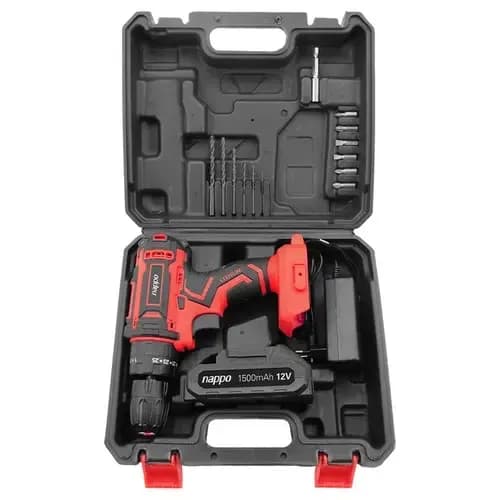 COMBO TALLER NAPPO: KIT TALADRO DE IMPACTO 16 PCS NHK-217 + KIT HERRAMIENTAS MANUALES NHK-052 4