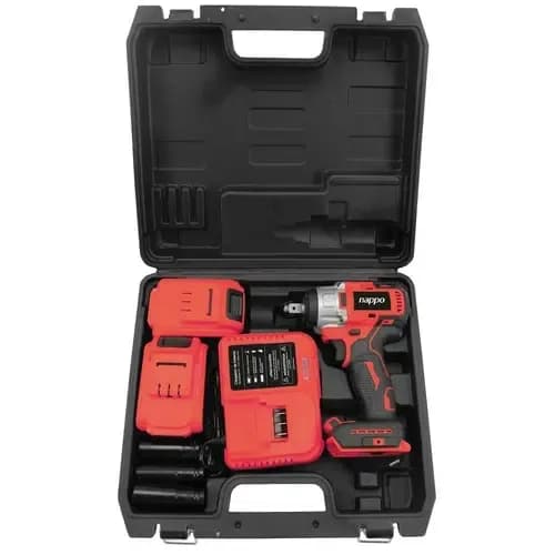 COMBO TALLER NAPPO: LLAVE DE IMPACTO INALÁMBRICA NHTI-244 + KIT CAJA DE DADOS 40 PCS NHK-047 4