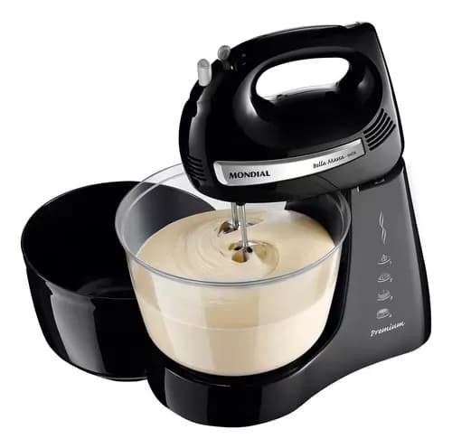 BATIDORA BELLA MASA INOX 500W 4 VELOCIDADES 2 BOLS2
