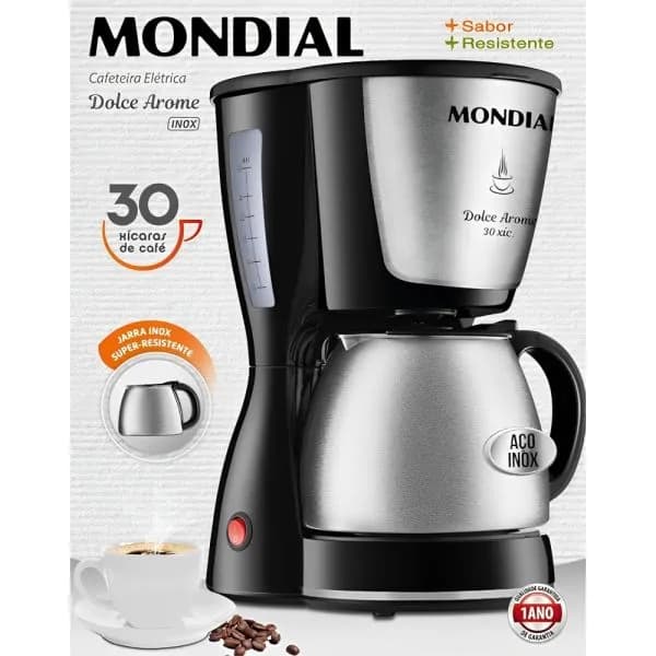 CAFETERA DOLCE AROME 30 - INOX 30 CAFECITOS5