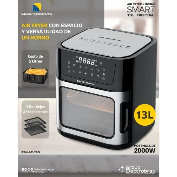 FREIDORA-A-AIRE-AIR-FRYER-Y-HORNO-SMART-13L-DIGITAL-ELECTROBRAS2