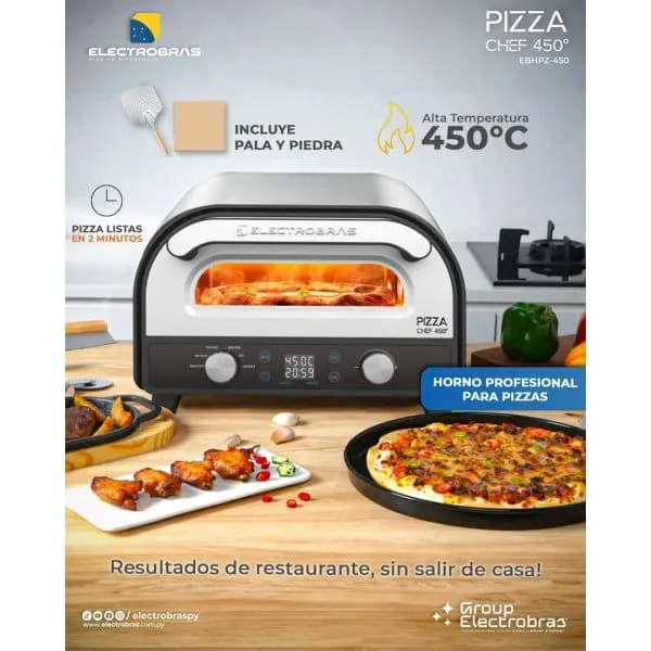 HORNO-PIZZA-DE-PIEDRA-PROFESIONAL-PIZZA-CHEF-450°2