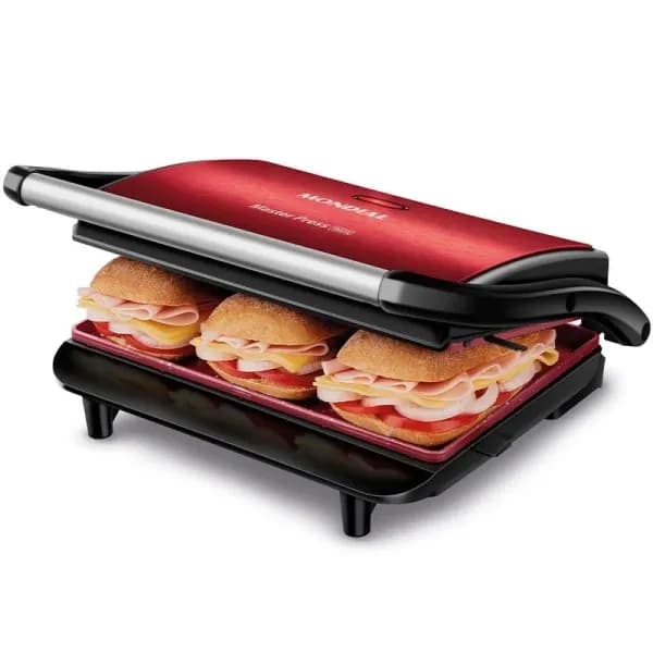 PRESS-GRILL-RED-CERAMIC-MONDIAL
