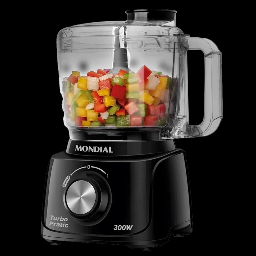 MINI PROCESADOR DE ALIMENTOS TURBO PRATIC 300W MP-16-B 1