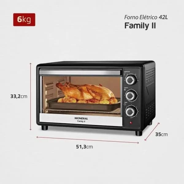 HORNO-ELECTRICO-FAMILY-II-42L-Con-Bandeja-Colectora-MONDIAL