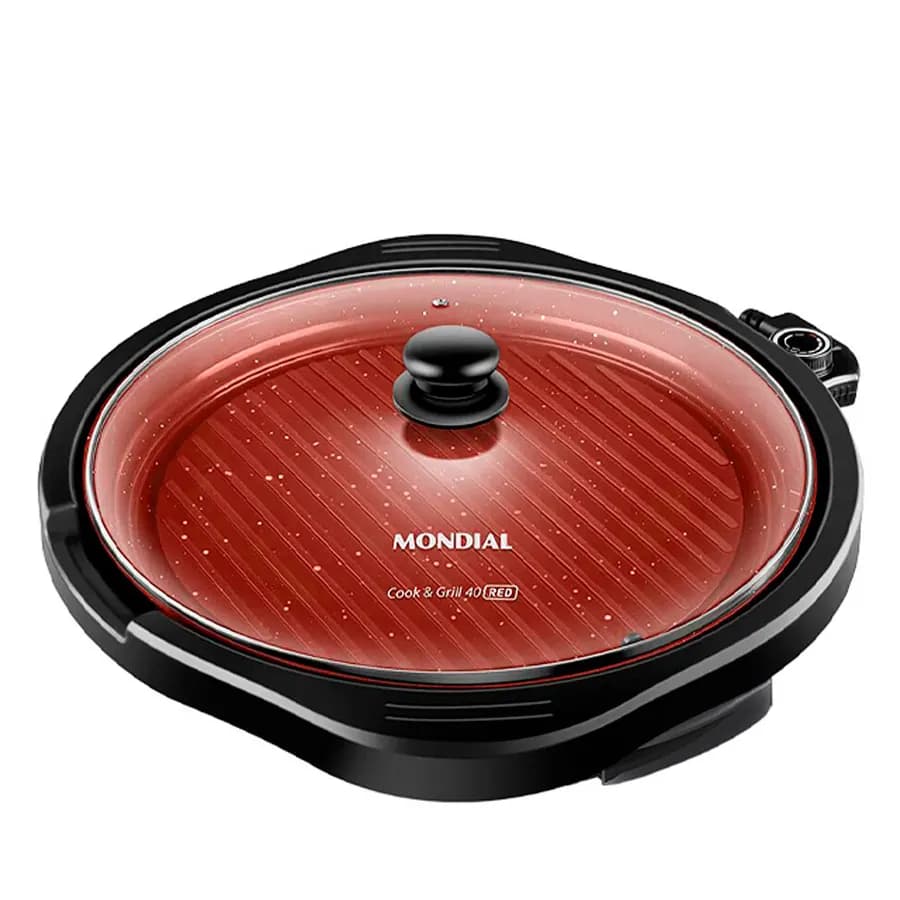 GRILL-REDONDO-40CM-COOK-GRILL-RED-CERAMIC-MONDIAL