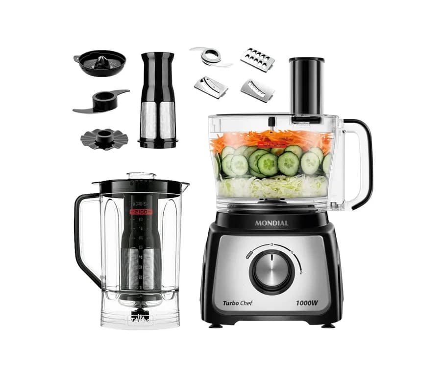 MULTIPROCESADOR 9 EN 1 TURBO CHEF - 1000W MPN-01-BF 1