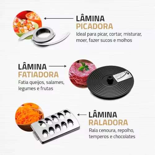 MULTIPROCESADOR 9 EN 1 TURBO CHEF - 1000W MPN-01-BF 6