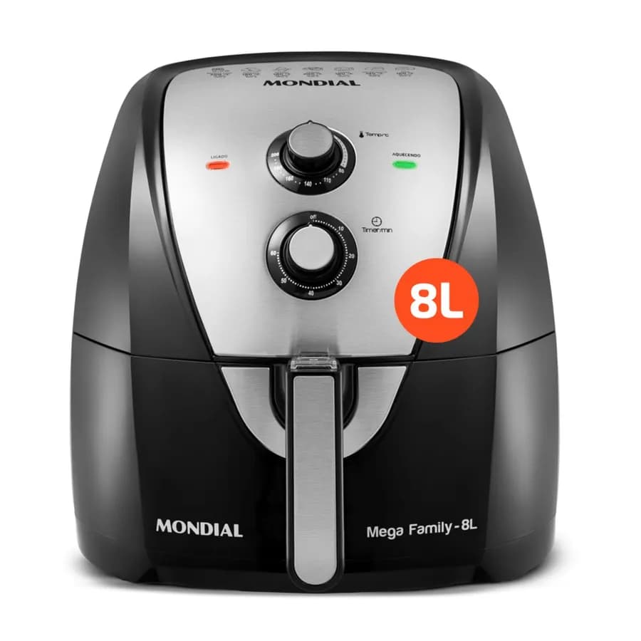 AIR-FRYER-MESA-FAMILY-8L-BLACK-INOX