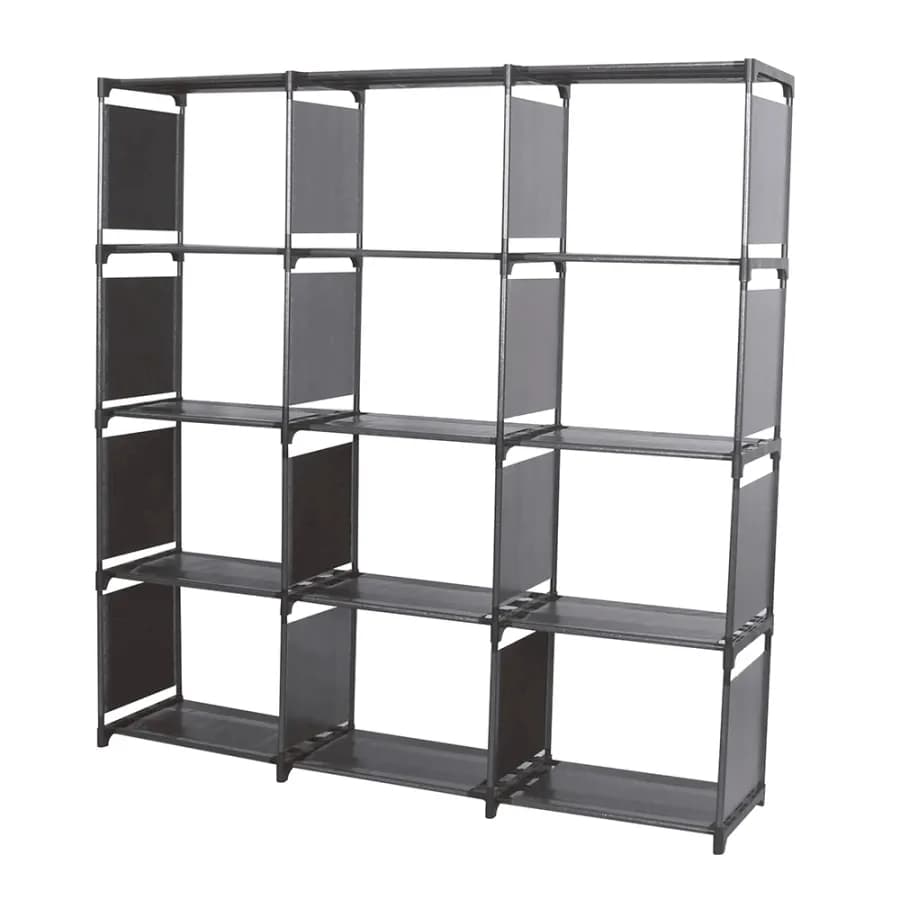 BIBLIOTECA DECOTEAM 12 CUBOS NEGRA DME-041 2
