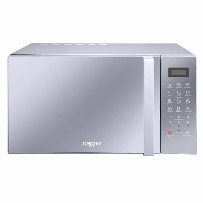MICROONDAS NAPPO 28L PLATEADO C/VIDRIO REFLECTOR 60HZ 1