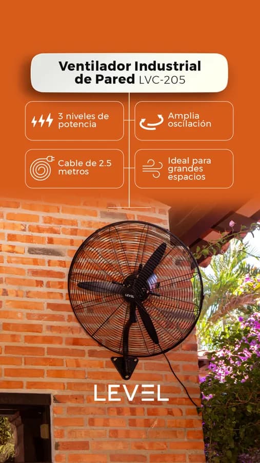 FICHA DE PRODUCTO-Ventilador Industrial de Pared LVC-205 1