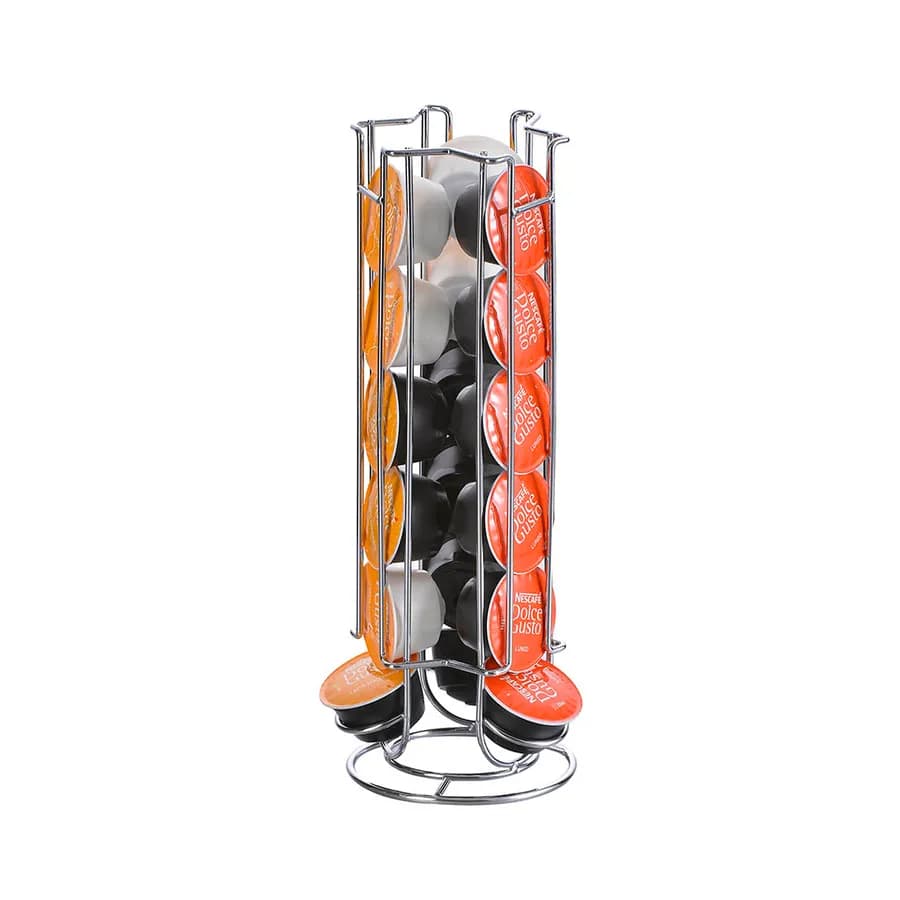 SOPORTE P/CAPSULAS CAFE DOLCE GUSTO METAL D12x33CM 1