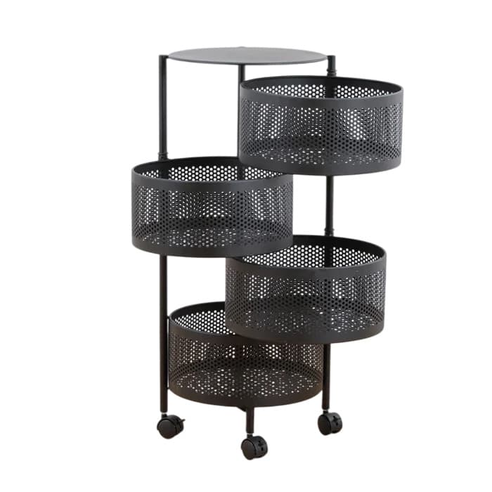 ORGANIZADOR DECOTEAM CIRCULAR MULTIUSO DE METAL CON 4 CESTOS DMO-018 1