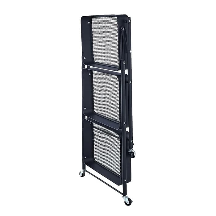 CARRITO ORGANIZADOR DECOTEAM DE METAL 3 ESTANTES DMO-019 NEGRO 2