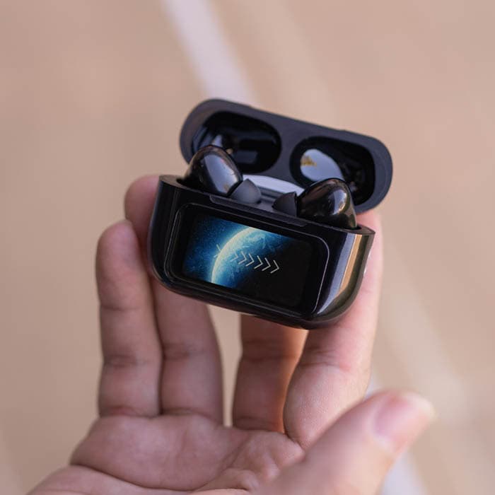 AURICULARES TWS LCD ANC+ENC KAB-719 NEGRO - vista 3