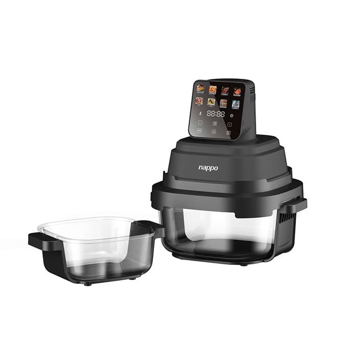 FREIDORA DIGITAL SIN ACEITE DE VIDRIO 4L NAPPO NEF-349 3