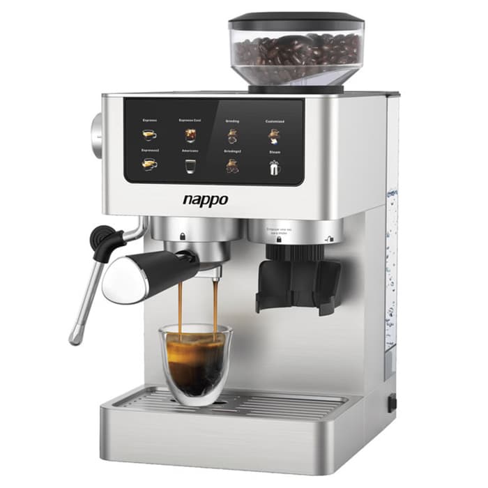 CAFETERA ESPRESSO BARISTA DELUXE 6 EN 1 NAPPO CON MOLINILLO DE CAFE Y ESPUMADOR NEC-339 J 127V 2