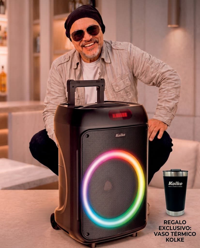 PARLANTE INALÁMBRICO DE 12'' FIESTA FX12 KPB-730 - DE REGALO: VASO TÉRMICO KOLKE 1