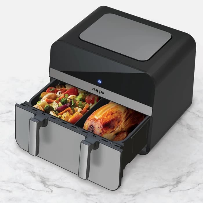 FREIDORA DIGITAL NAPPO SIN ACEITE DOBLE NUTRIFRYER 11L NEF-248 4