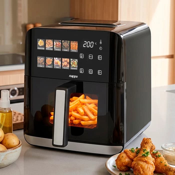 FREIDORA SIN ACEITE DIGITAL NAPPO HEALTHY 4L NEF-348 4