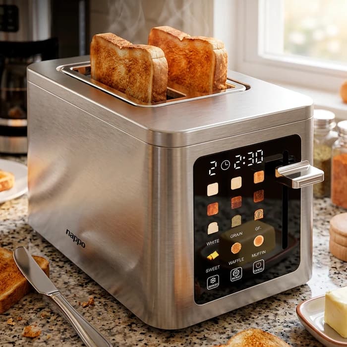 TOSTADORA TOUCH DIGITAL MULTIFUNCIÓN DOBLE NAPPO NET-355 6