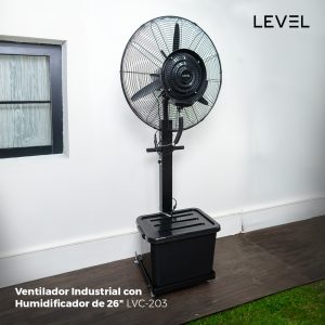 VENTILADOR INDUSTRIAL CON HUMIDIFICADOR DE 26" LEVEL