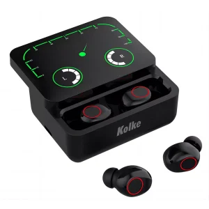 AURICULAR TWS CON ESTUCHE Y DISPLAY KAB-652 NEGRO