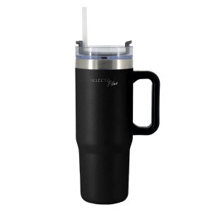 MUG TRAVEL TERMICO 900ML ACERO INOX NEGRO SELECTA