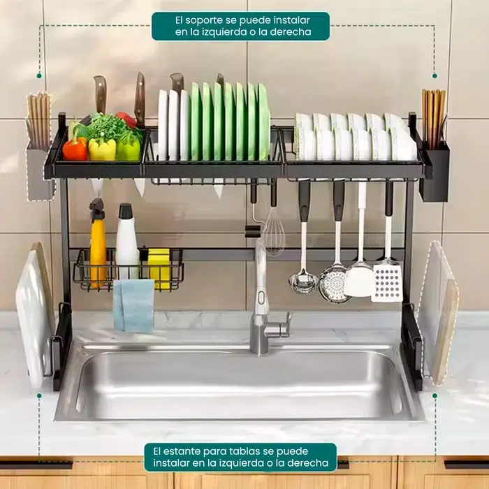 ESCURRIDOR DE VAJILLA DECOTEAM 65x32x52 DCE-026 - Imagen 3