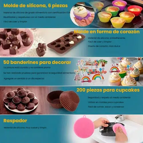 SET DE UTENSILIOS 512 PCS CROIX P/COCINA - Imagen 8