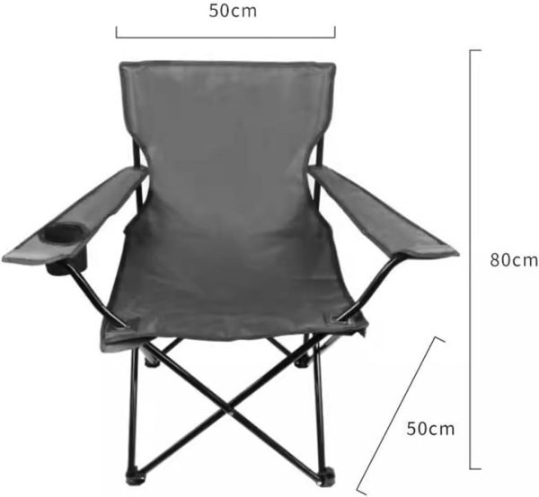 SILLÓN PLEGABLE CON POSA BRAZOS Y PORTA VASOS - Imagen 2