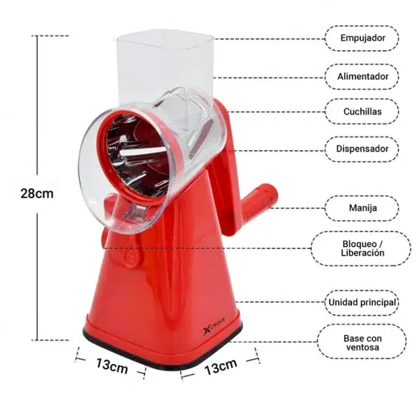 RALLADOR MULTIFUNCION CROIX NERA-212 - Imagen 5