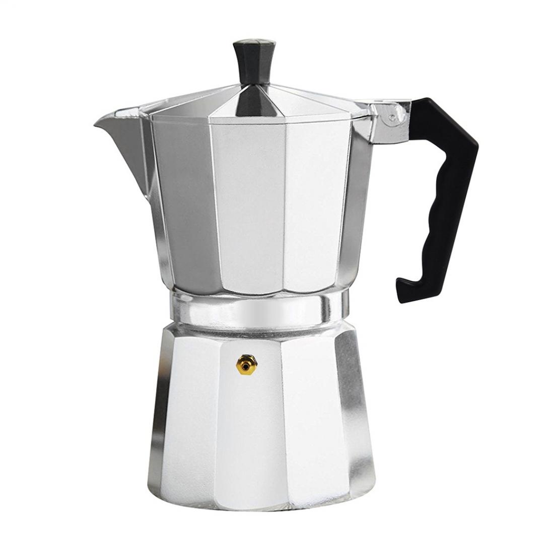 CAFETERA ITALIANA ALUMINIO 450ML 9T PLATA VARENNA