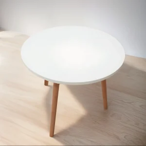 mesa auxiliar bamboo redonda
