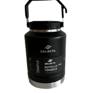 BOTELLA TERMICA 1.5L ACERO C/PICO NEGRO