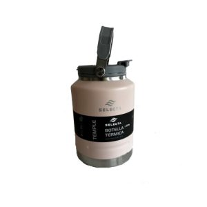 BOTELLA TERMICA 1.5L ACERO C/PICO ROSA