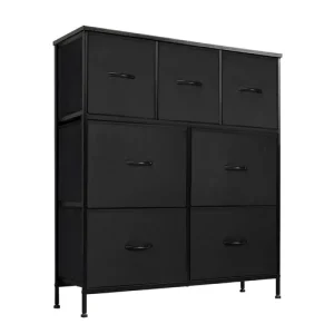 COMODA 7 CAJONES DECOTEAM DDC-038 NEGRO