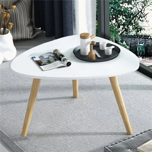 MESA CENTRICA TRIANG  BAMBOO C/BLANCO 99X70X46CM - Imagen 4