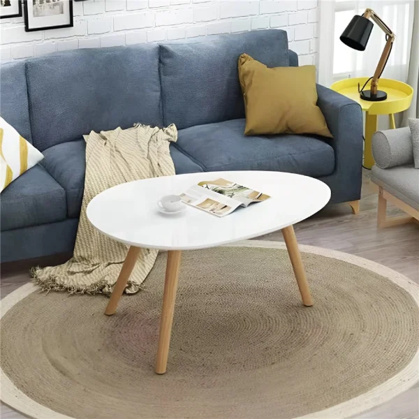 MESA CENTRICA TRIANG  BAMBOO C/BLANCO 99X70X46CM - Imagen 3