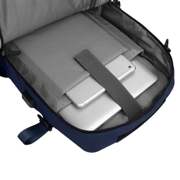 MOCHILA DE VIAJES HIKES KVM-720 AZUL - Imagen 10