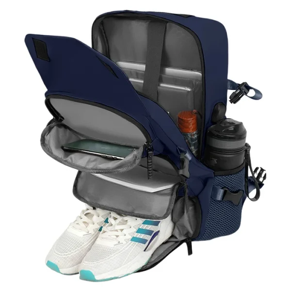 MOCHILA DE VIAJES HIKES KVM-720 AZUL - Imagen 3